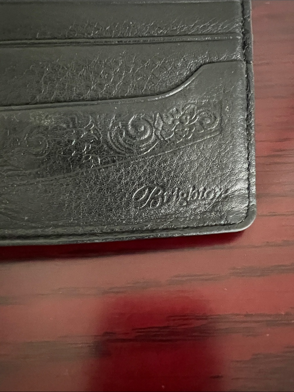 Brighton Black Leather Wallet/Crossbody with Red Heart Detail - Picture 9 of 15